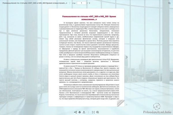 Размышления по статьям &laquo;047_369 и 048_369  Время осмысления&hellip;&raquo;