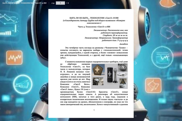 БЫТЬ ЛИ НЕ БЫТЬ&hellip; ТЕХНОЛОГИИ &laquo;СветЛ&raquo; И ИИ